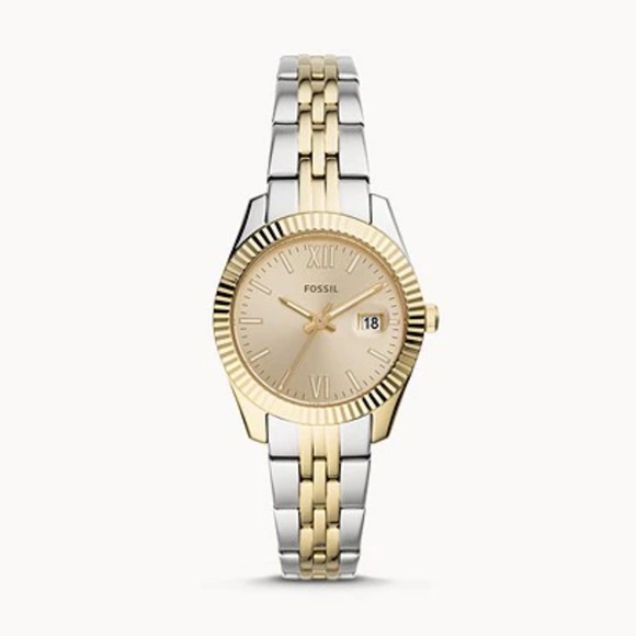 Fossil Multi-tone Gold watch - Picture 1 of 5